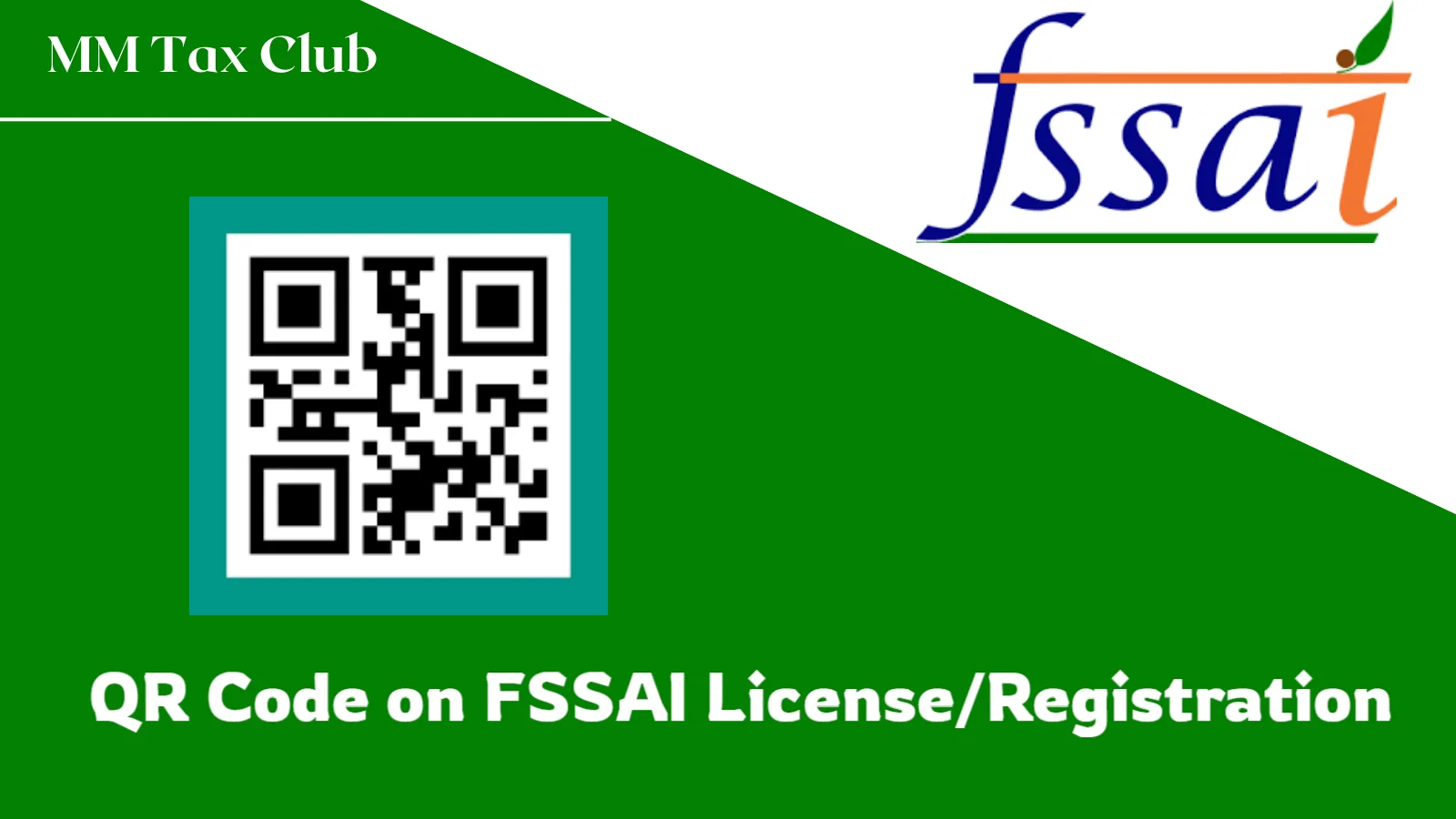 QR code for FSSAI license,